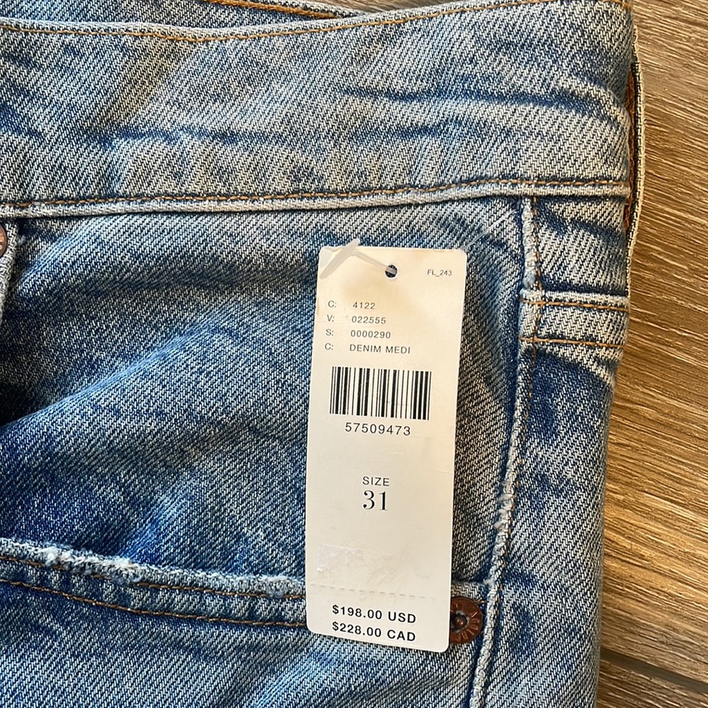 Agolde Riley High Rise Straight Crop Jeans - Picture 3 of 5
